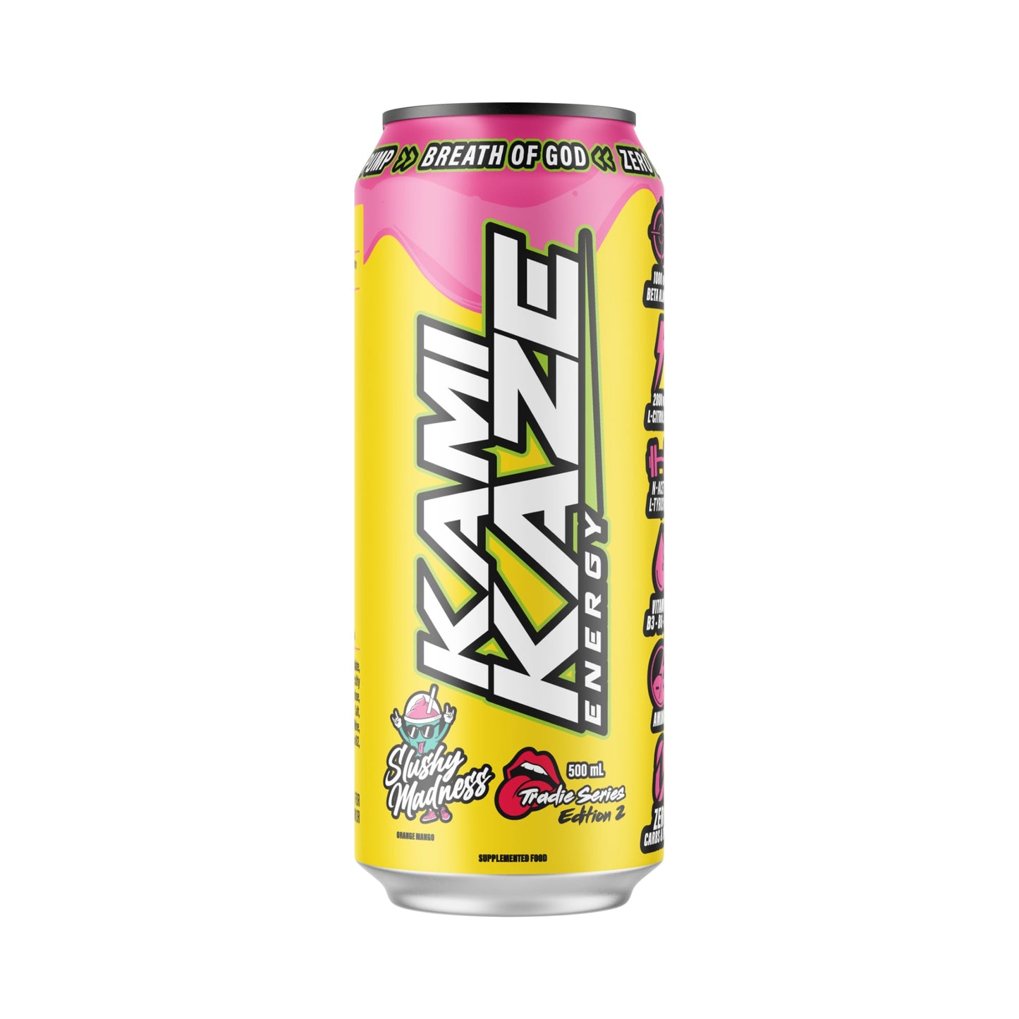 Kamikaze Energy Pre-Workout RTD 500ml Slushy Madness