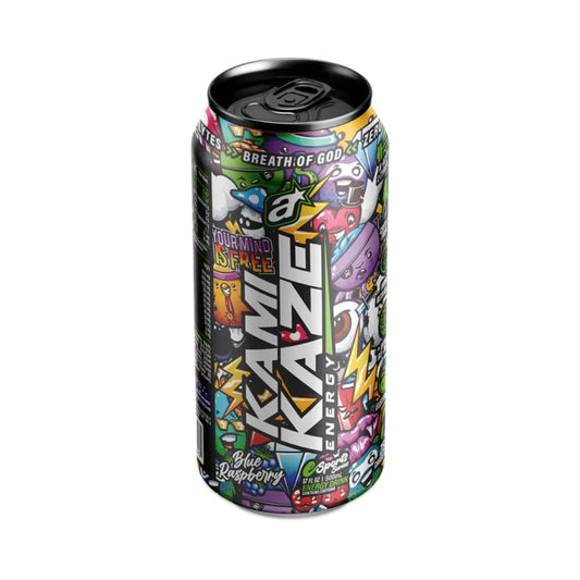 Kamikaze Energy RTD 500ml Blue Raspberry - 12 Pack
