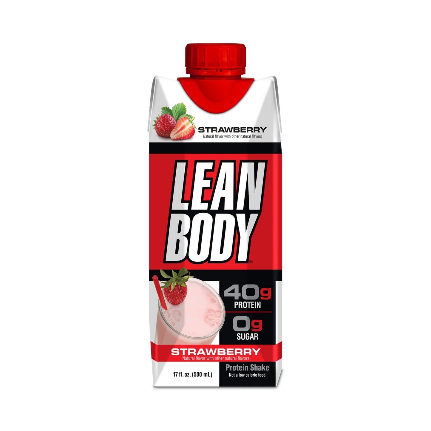 Lean Body 40g Protein RTD 500ml Strawberry - 12 Pack