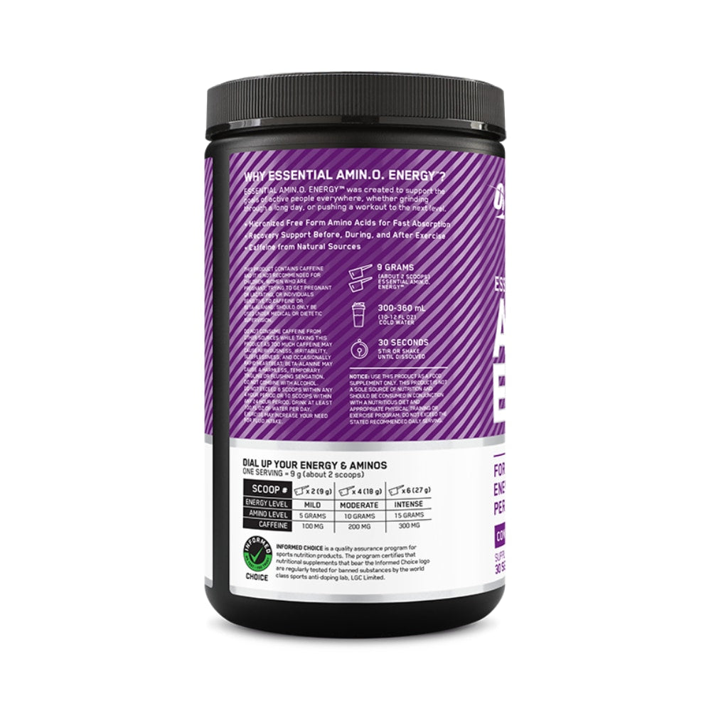 ON AMIN.O. Energy 30 Serve - Concord Grape