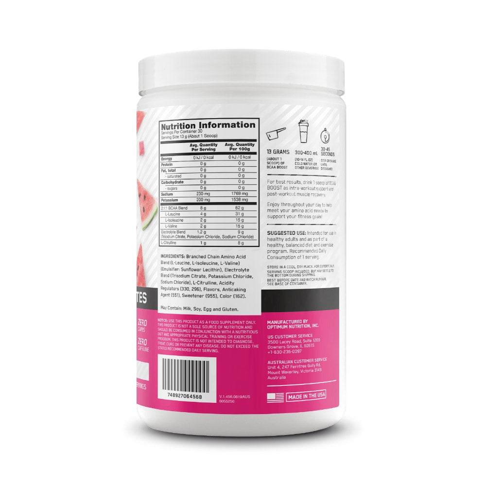 ON BCAA Boost 30 Serve Watermelon Cooler