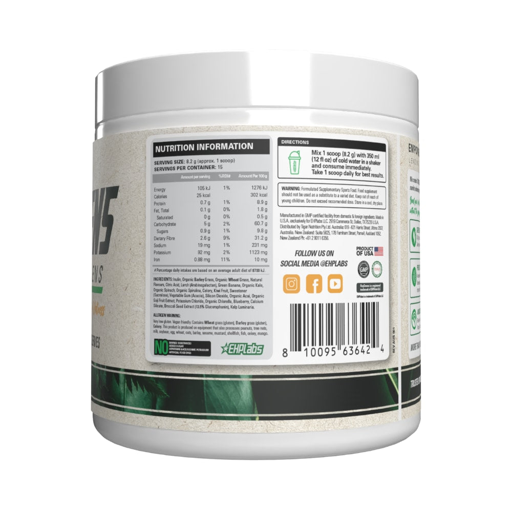 EHP Labs Oxygreens Daily Greens powder 15 serve Pineapple