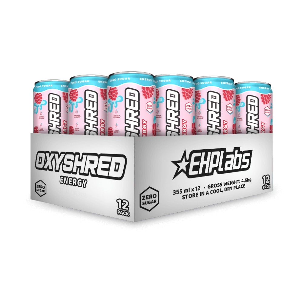 EHP Labs Oxyshred Ultra Energy RTD 355ml Raspberry Refresh - 12 Pack