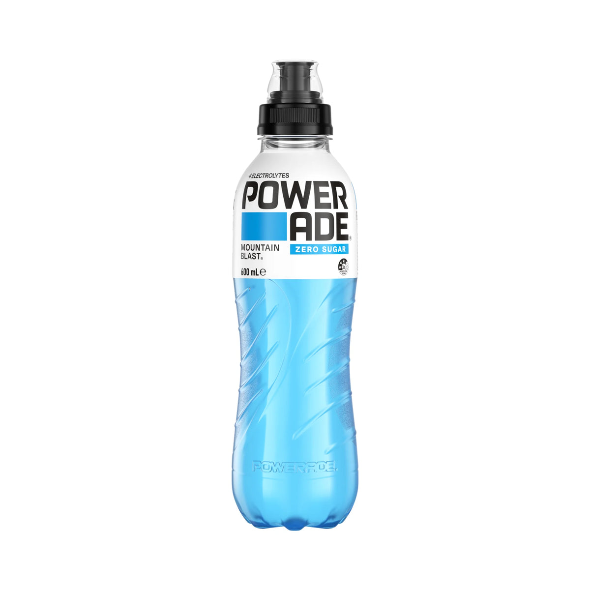 Powerade Zero 600ml Flo Mountain Blast - 12 Pack