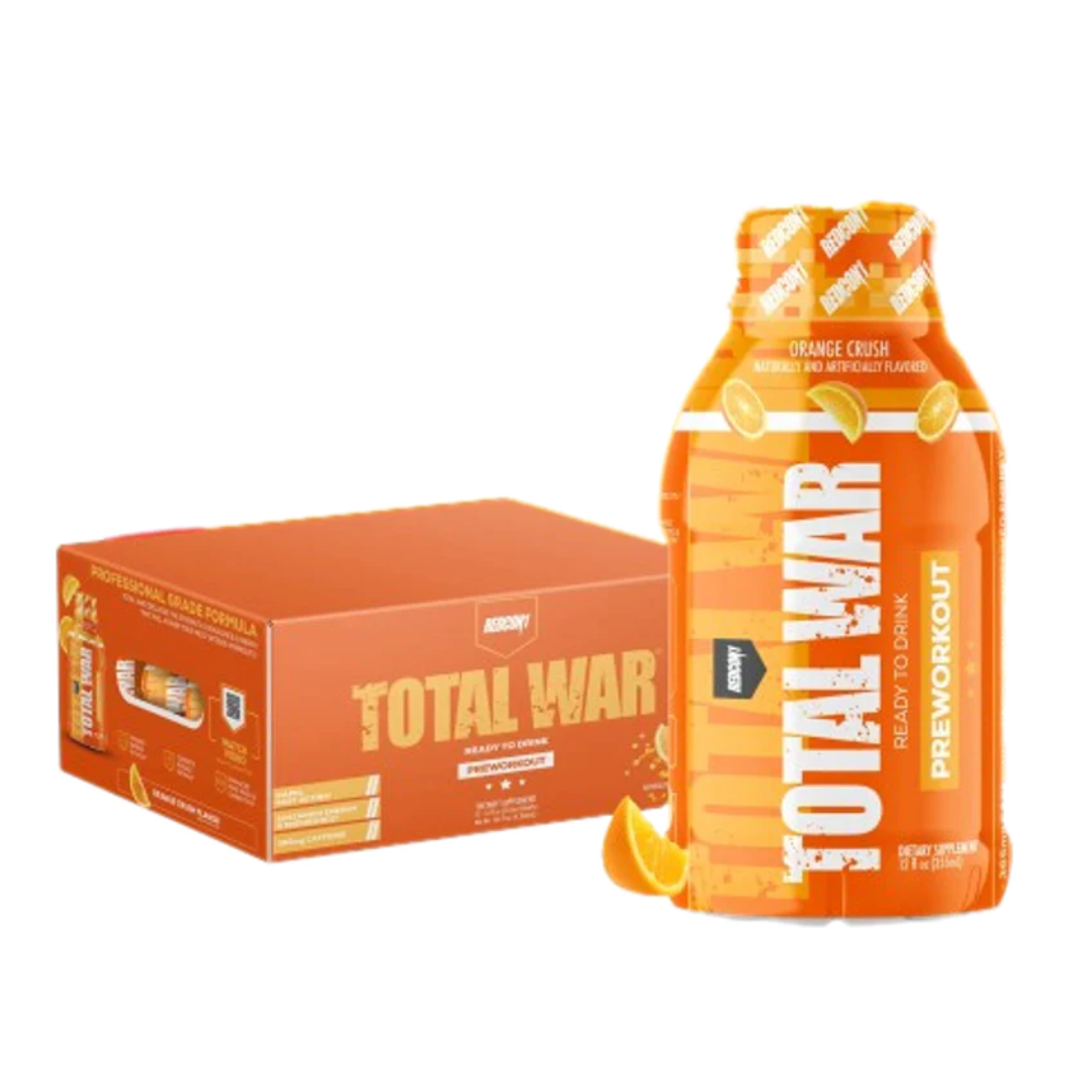 TOTAL WAR Pre Workout RTD - 355ml - Orange Crush - 12 Pack