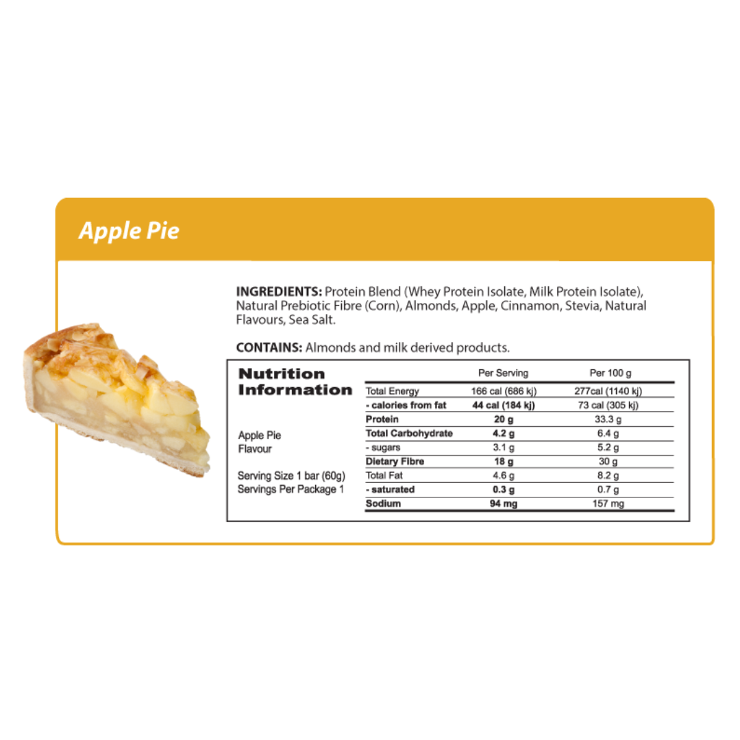 Smart Protein Bar 60g Apple Pie - 12 Pack