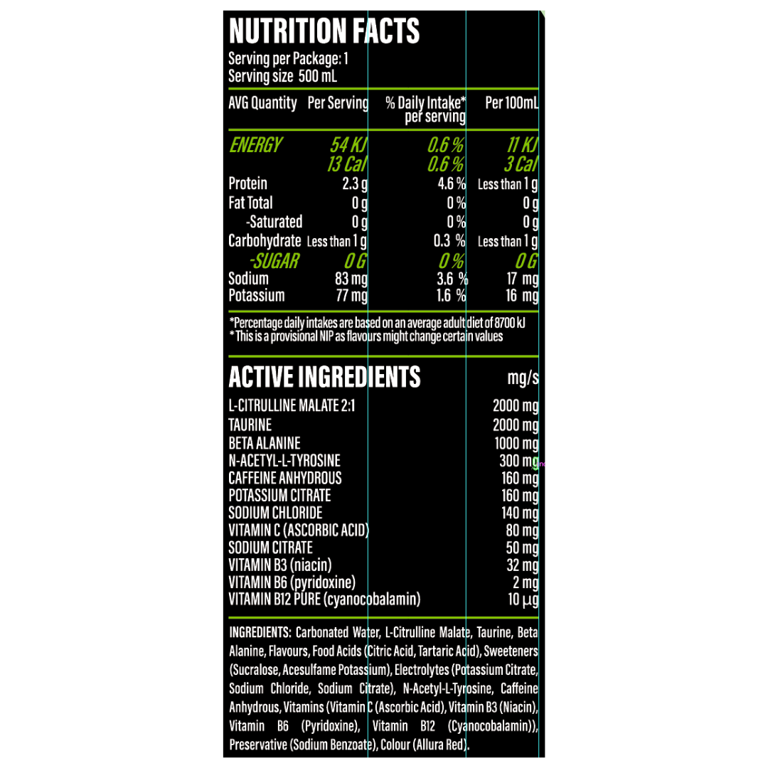 Kamikaze Energy RTD 500ml Rainbow Gummy - 12 Pack