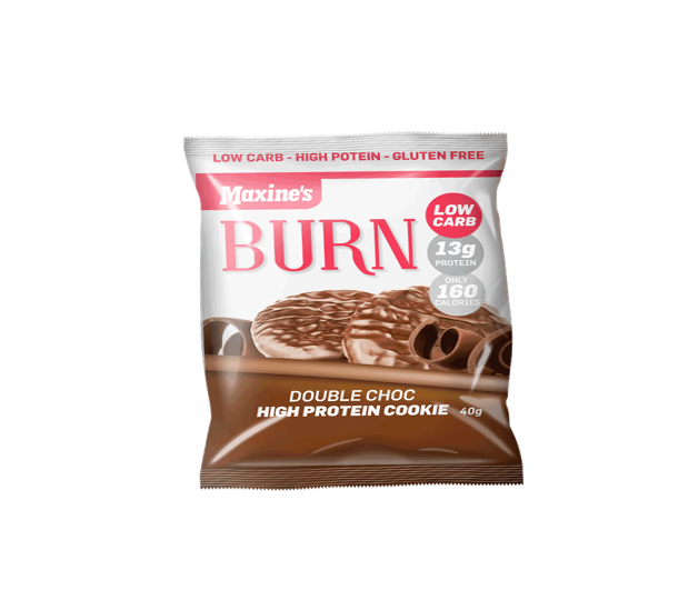Maxines Burn Cookie - 40g - Double Choc - 12 Pack