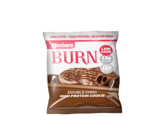 Maxines Burn Cookie - 40g - Double Choc - 12 Pack