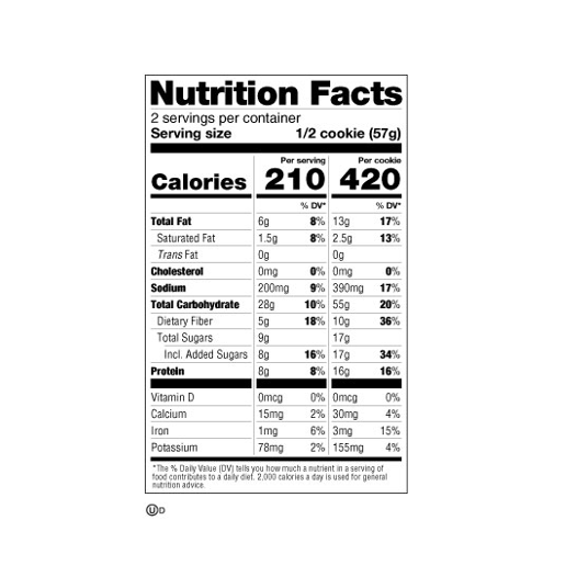 Lenny & Larrys Complete Cookie - Peanut Butter - 12 Pack