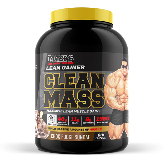 MAX'S Clean Mass 2.72kg Chocolate Fudge Sundae CLEARANCE