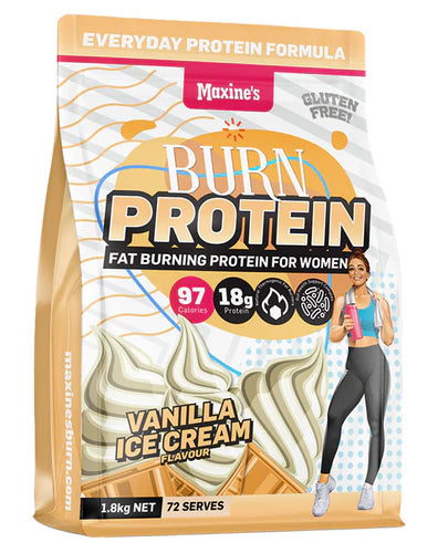 MAXINE'S Burn Protein Vanilla Ice Cream 1.8kg Pouch