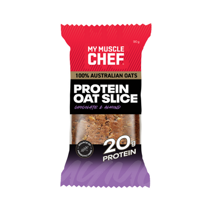 My Muscle Chef Oat Slice 90g Chocolate & Almond - 12 Pack