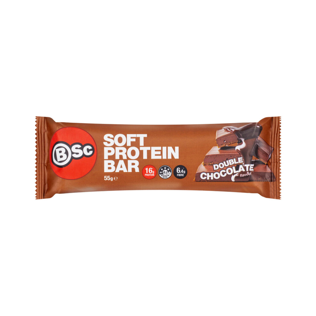 BSc Soft Protein Bar 55g Double Chocolate - 12 Pack