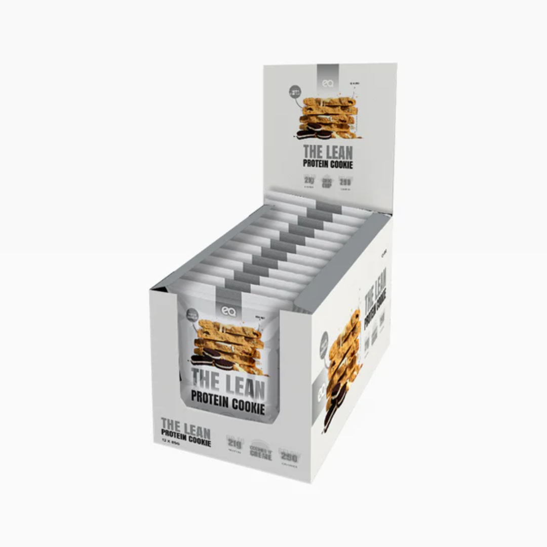 NEW EQ Lean Protein Cookie 85g Cookies N Creme - 12 Pack
