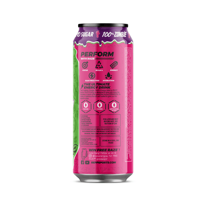 RAZE Energy Drink 473ml Apple Melon Sour 12 Pack