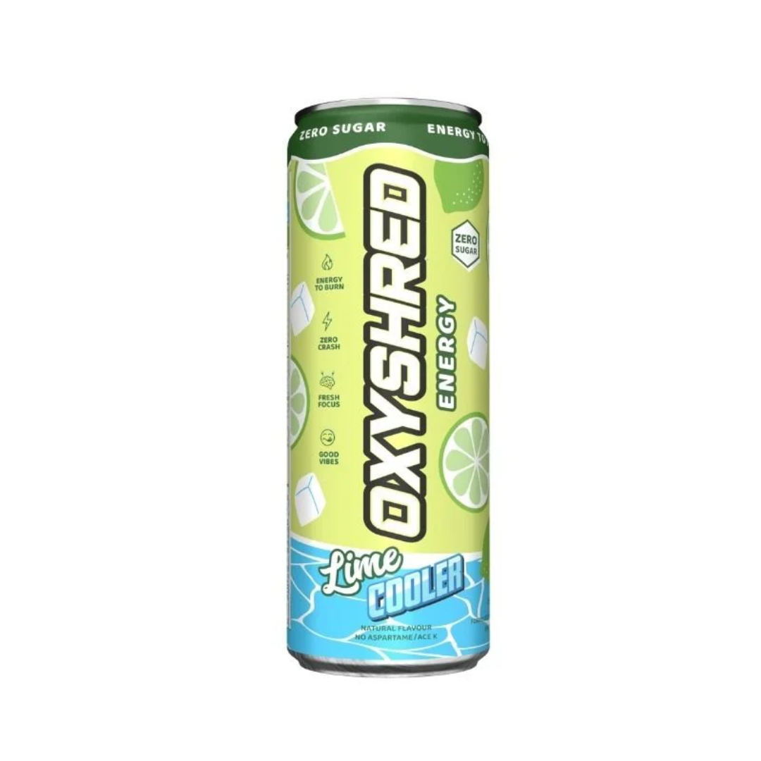 EHP Labs Oxyshred Ultra Energy RTD 355ml Lime Cooler - 12 Pack