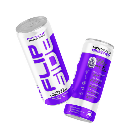Flipside Energy Drink 330ml Violet Voltage Sugar Free - 24 pack