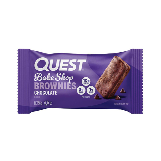 Quest Bake Shop 56g Chocolate Brownies - 10 Pack