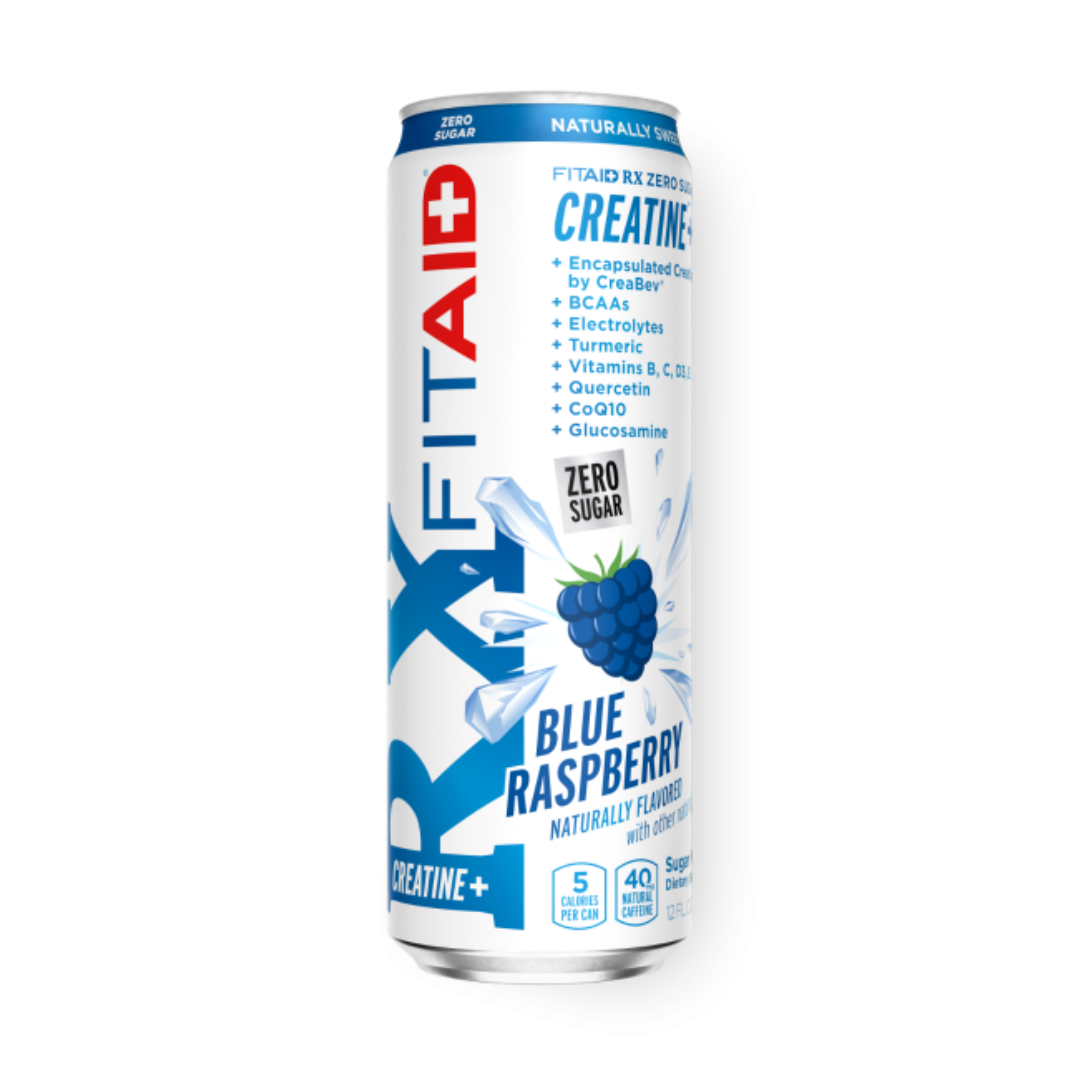 FITAID RX ZERO Recovery + Creatine 355ml - Blue Raspberry - 12 Pack ...