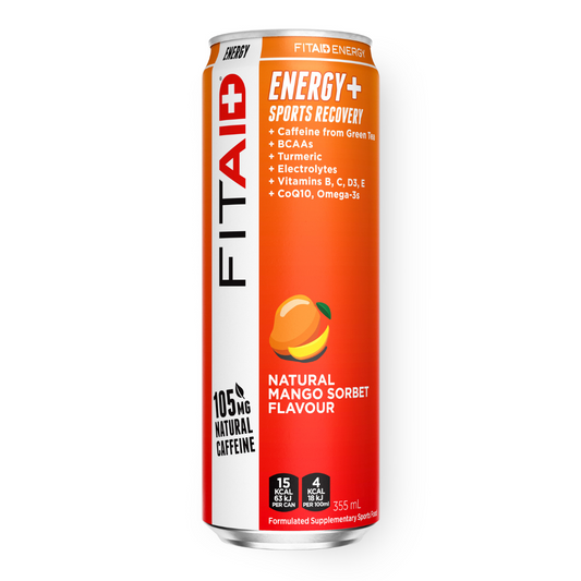 FITAID Energy 355ml Mango Sorbet - 12 Pack