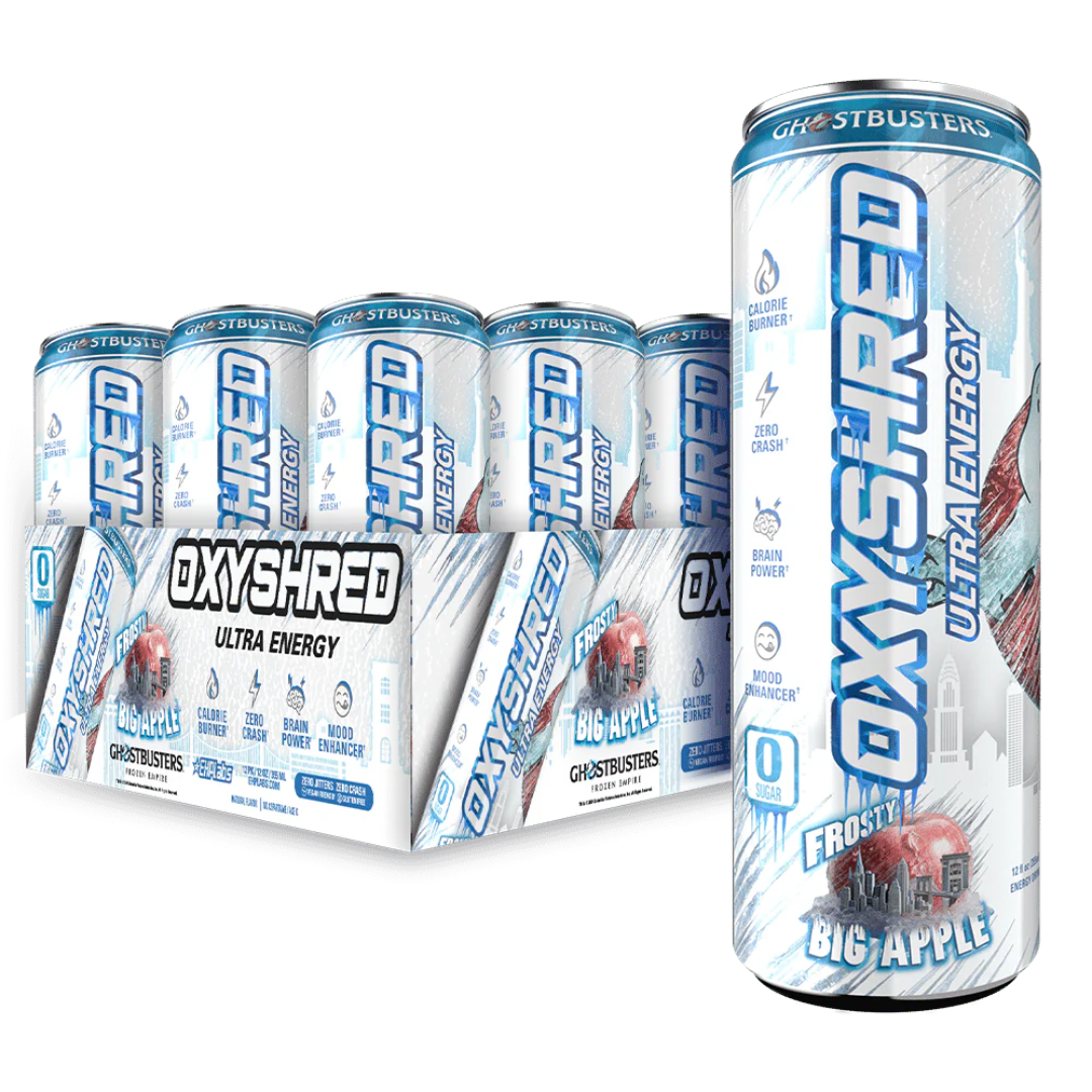 EHP Labs Oxyshred Ultra Energy RTD 355ml Frosty Big Apple - 12 Pack!