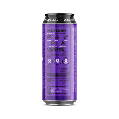 RAZE Energy Drink 473ml Grape Bubble Gum 12 Pack