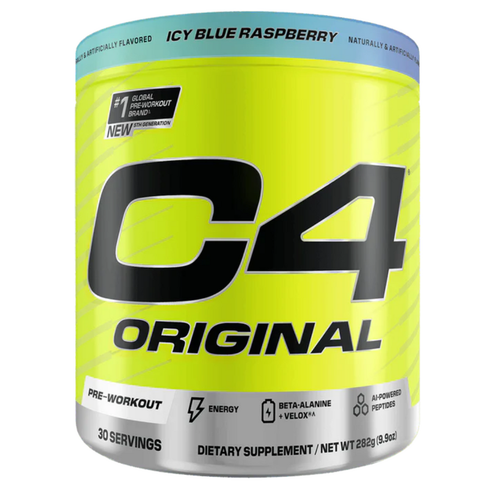 Pre Workout Powder Raspberry C4 Original Pre-Workout 30 serve - Icy Blue Raspberry – FITNESS VENDING