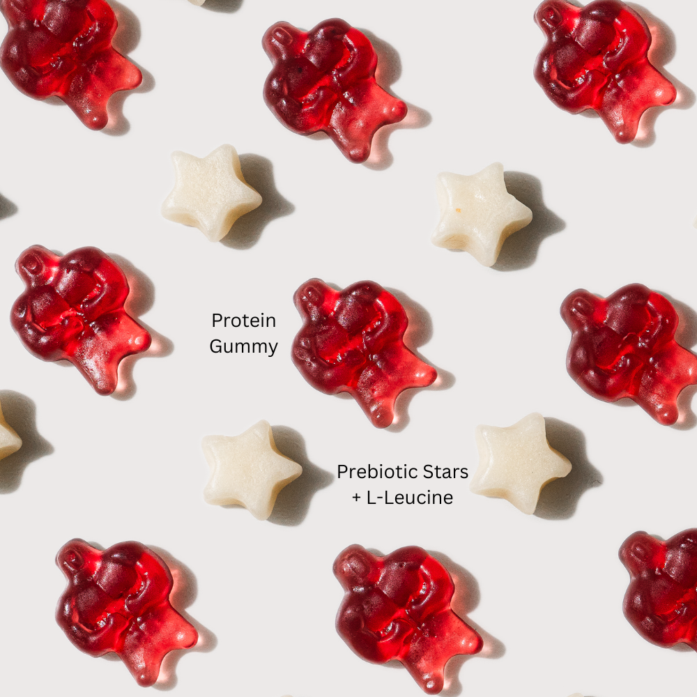 Buff Bears Protein Gummies 32g Grape + Prebiotic Fibre - 12 Pack