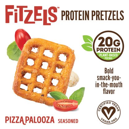 Lenny & Larry's Fitzels Protein Pretzels 84g Pizza Palooza - 8 Pack