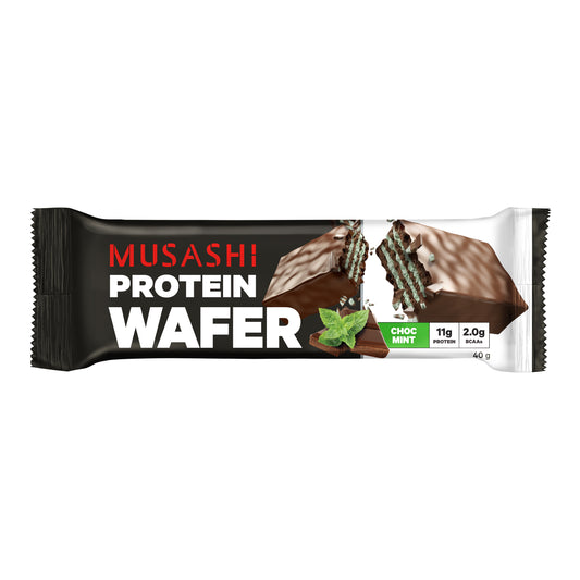 Musashi Wafer Bar - 40g - Chocolate Mint - 12 Pack