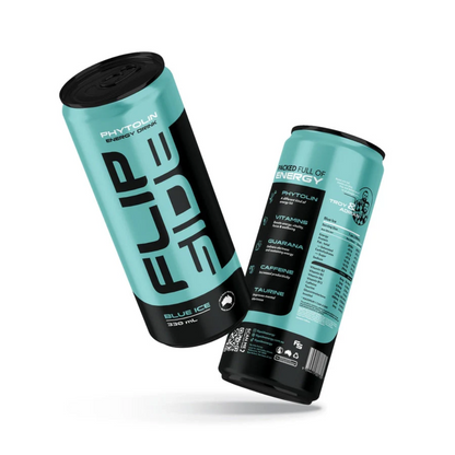 Flipside Energy Drink 330ml Blue Ice - 24 pack