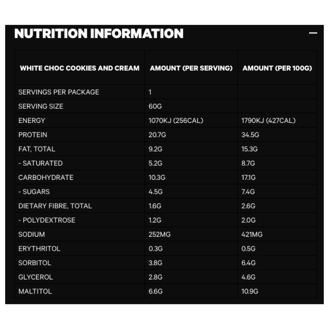 Musashi Protein Crisp Bar 60g White Choc Cookies & Cream - 12 Pack