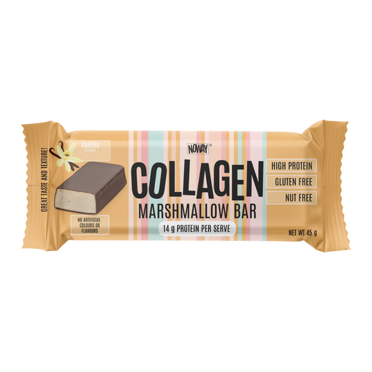 ATP Science Noway Collagen Protein Marshmallow Bar 45g Vanilla - 12 Pack