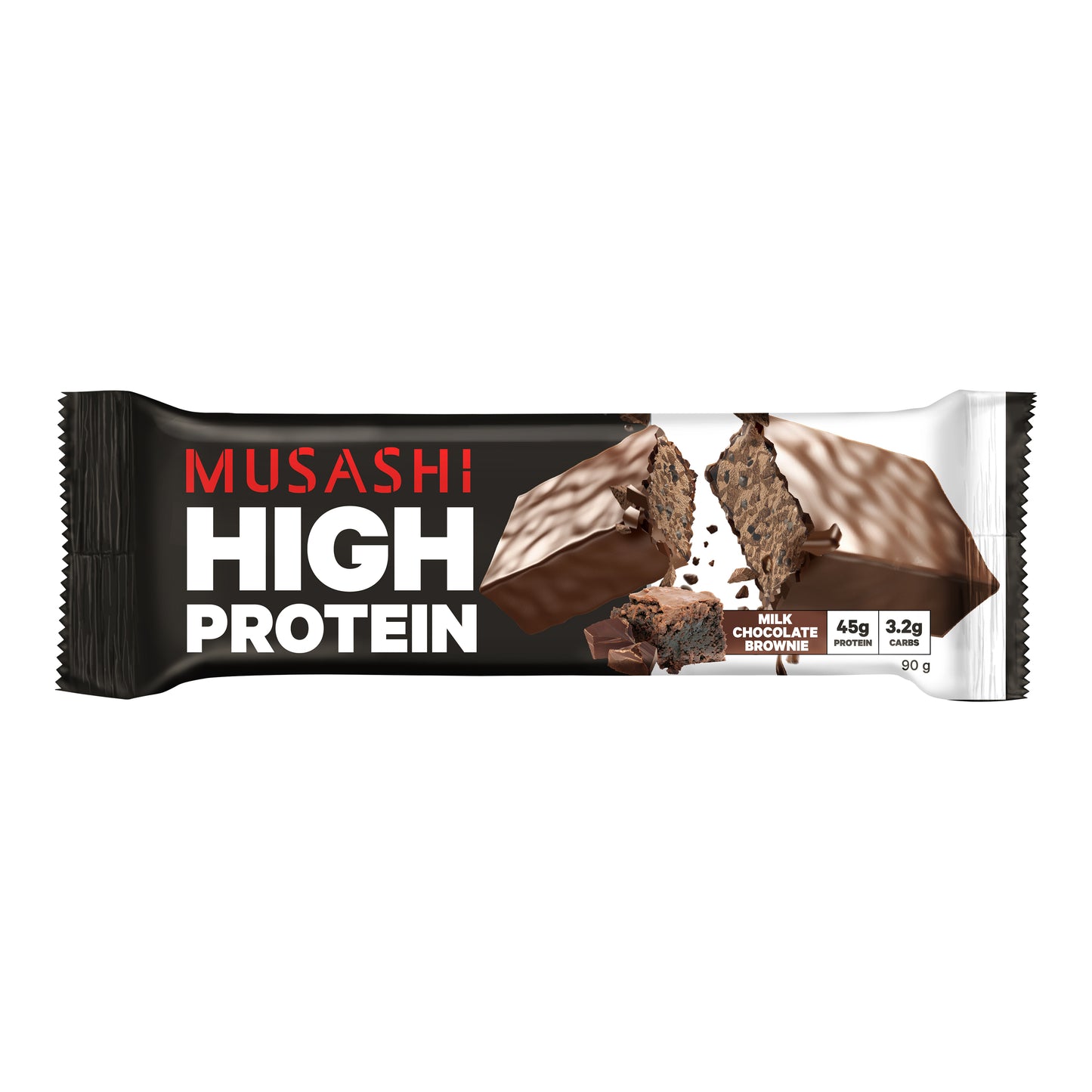 Musashi High Protein Bar - 90g - Choc Brownie - 12 Pack