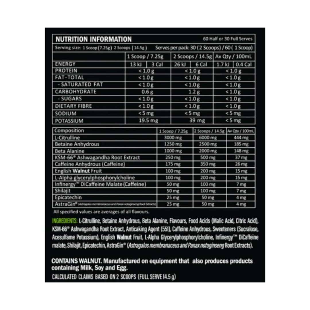 Kamikaze Pre-Workout 30 Serves - Rainbow Gummy