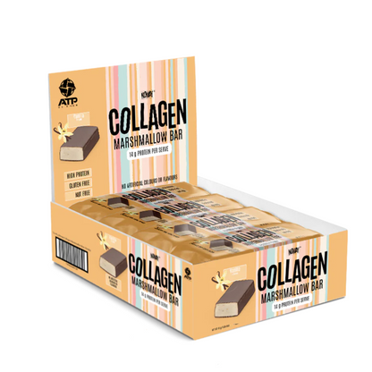 ATP Science Noway Collagen Protein Marshmallow Bar 45g Vanilla - 12 Pack