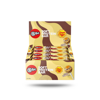 BSc x Chupa Chup Soft Protein Bar 55g Choco Vanilla - 12pack