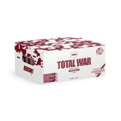 TOTAL WAR Pre Workout Concentrate RTD 355ml Apple & Blackcurrant - 12 Pack