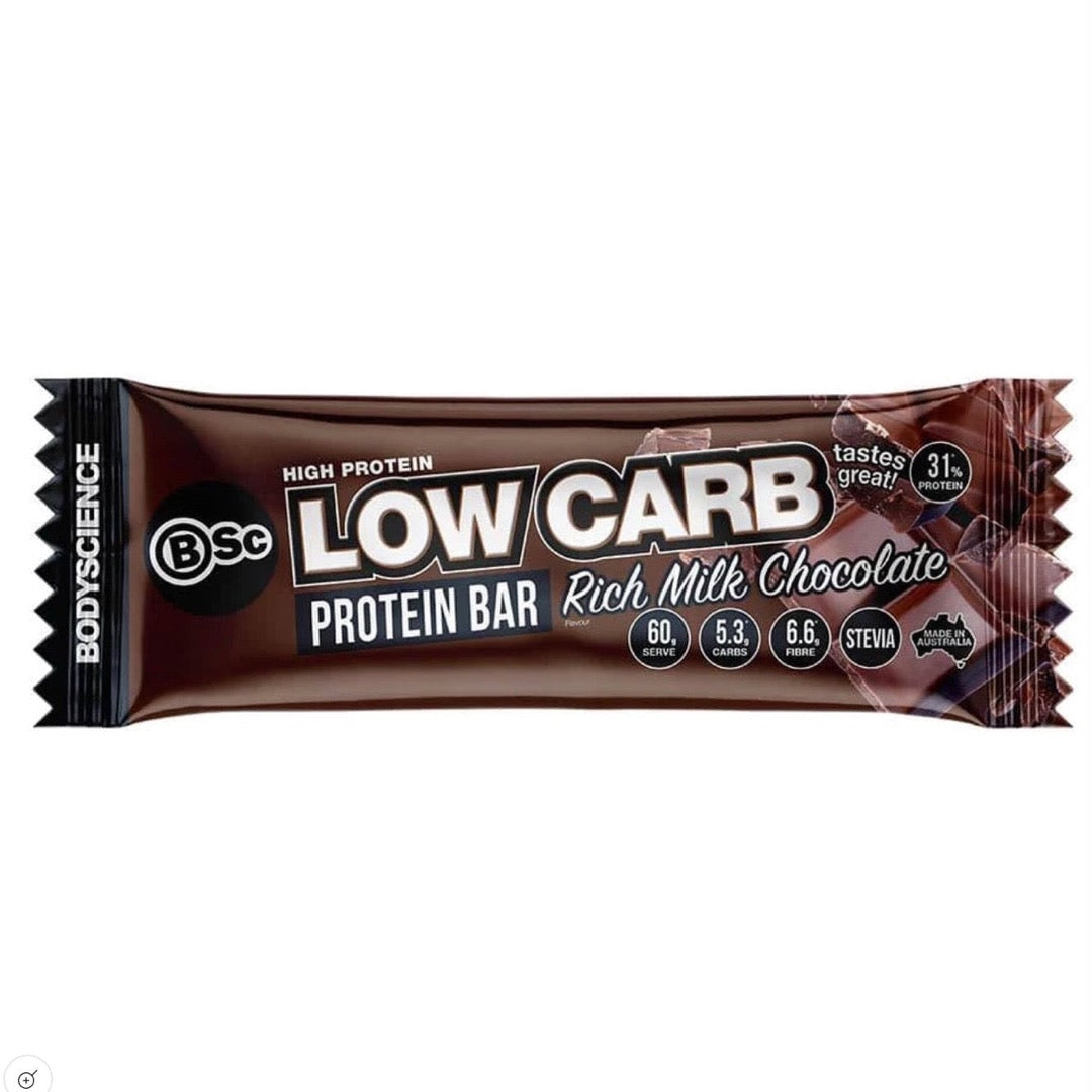 BSc High Protein Low Carb Bar 60g Rich Milk Chocolate - 12 Pack