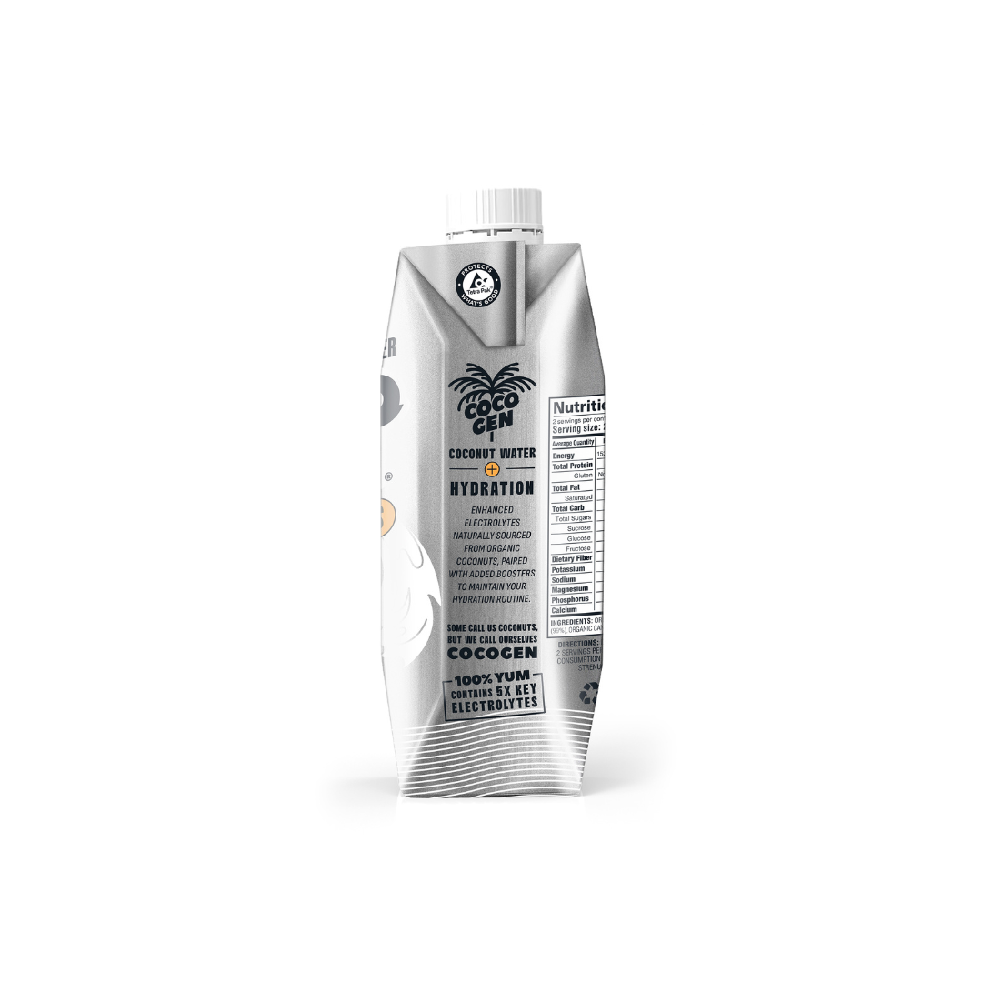 Cocogen Coconut Water + Electrolyte 500ml - 12 Pack