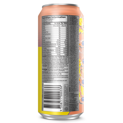 C4 Carbonated RTD 473ml Jolly Rancher Peach - 12 Pack