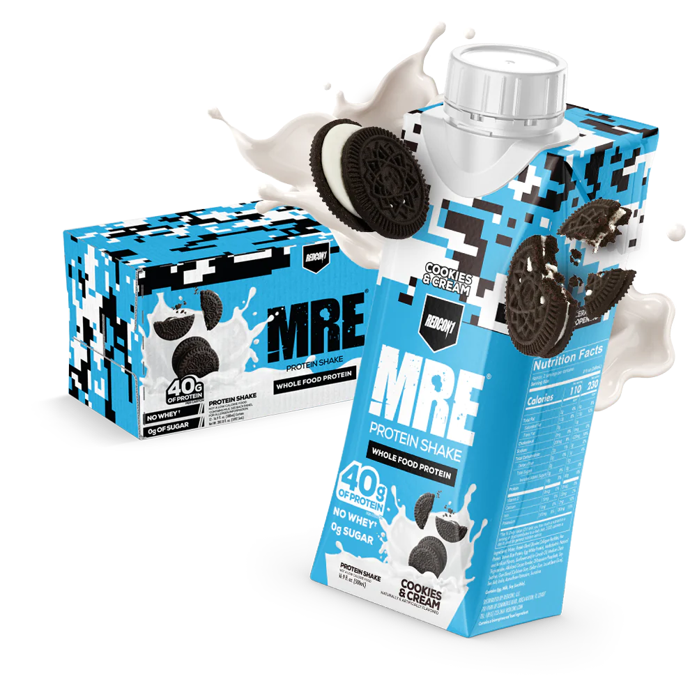 Redcon1 MRE Whole Food Protein Shake 473ml Cookies & Cream - 12 pack