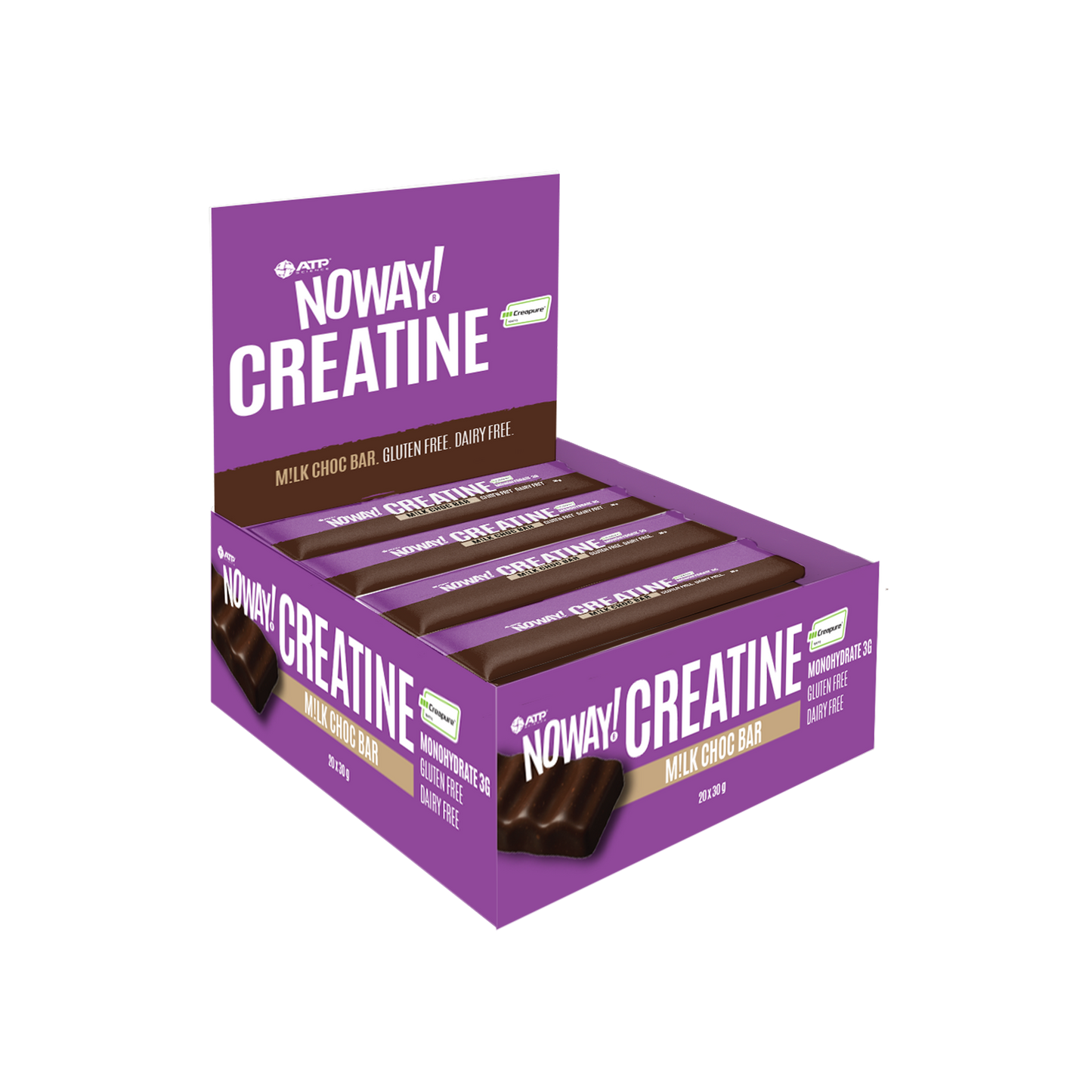 ATP Science Noway Creatine Bar 30g Chocolate - 20 Pack