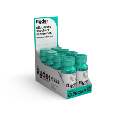 Ryde 60ml Exercise Shot - Apple - 8 pack