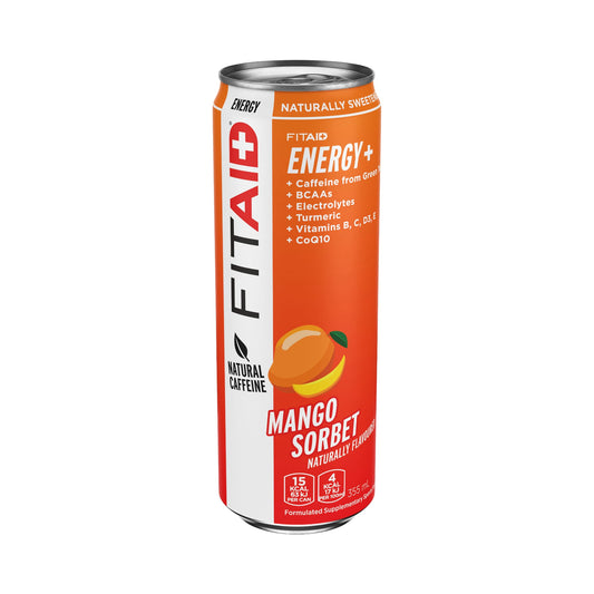 FITAID Energy 355ml Mango Sorbet - 12 Pack