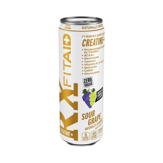 FITAID RX ZERO Recovery + Creatine 355ml - Sour Grape - 12 Pack