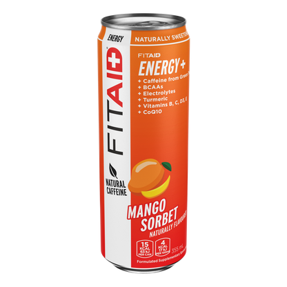 FITAID Energy 355ml Mango Sorbet - 12 Pack
