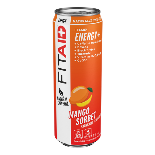 FITAID Energy 355ml Mango Sorbet - 12 Pack