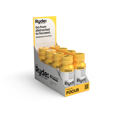 Ryde 60ml Focus Shot - Orange - 8 pack